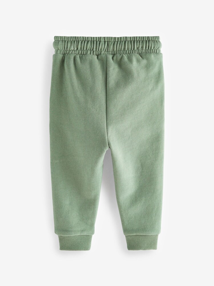 Khaki Green Soft Touch Jersey Joggers (3mths-7yrs) - Image 2 of 3