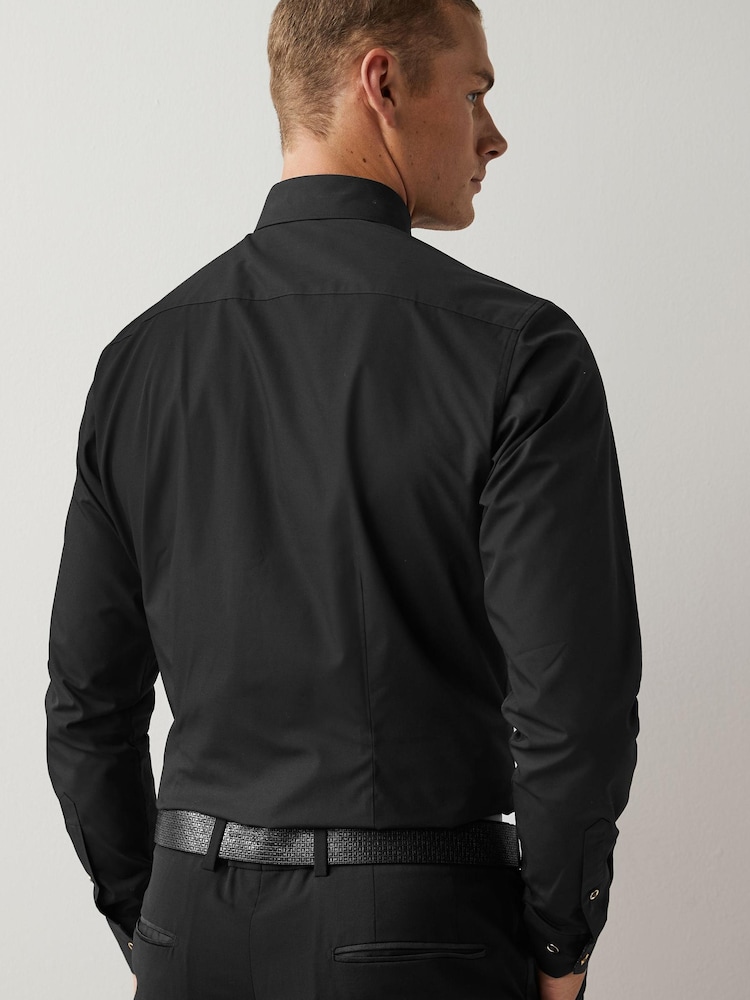 Black Velvet Bow Tie And Shirt Pack - Image 2 of 7