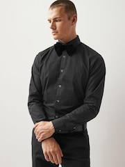 Black Velvet Bow Tie And Shirt Pack - Image 3 of 7