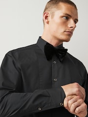 Black Velvet Bow Tie And Shirt Pack - Image 5 of 7