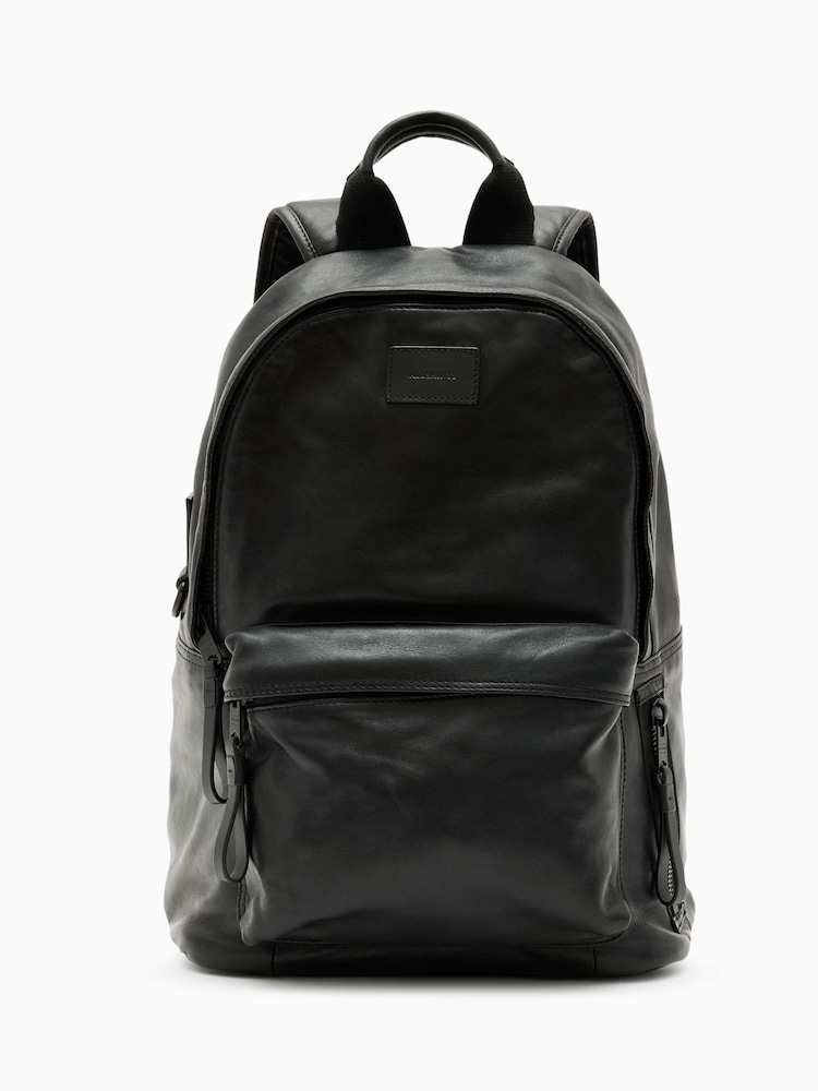 AllSaints Black Carabiner Backpack - Image 2 of 6