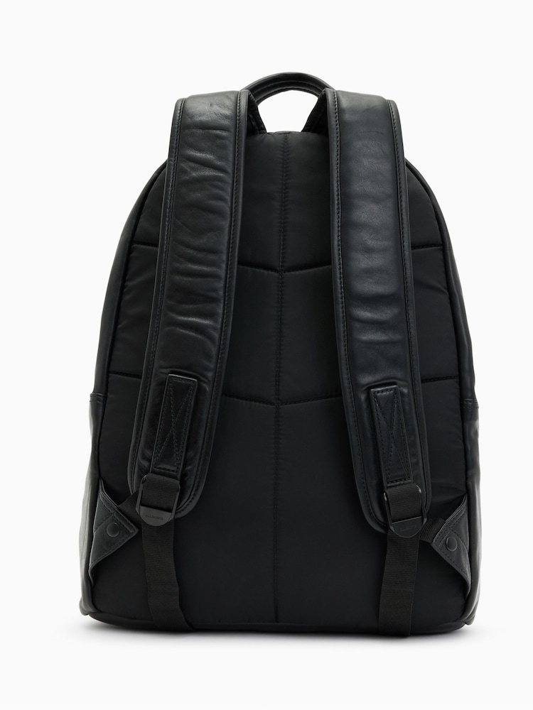 AllSaints Black Carabiner Backpack - Image 3 of 6