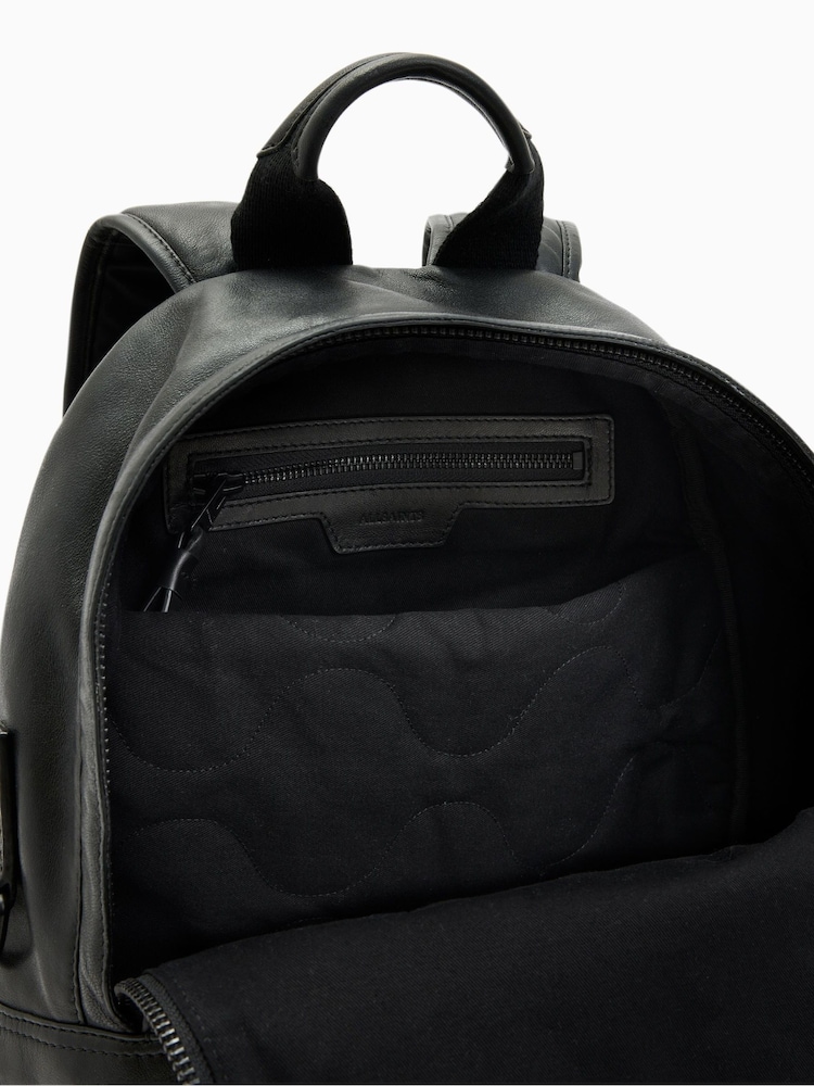AllSaints Black Carabiner Backpack - Image 5 of 6