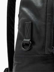 AllSaints Black Carabiner Backpack - Image 6 of 6