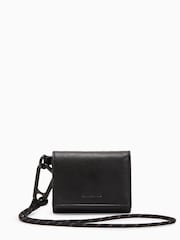 AllSaints Black Trifold Wallet - Image 2 of 7