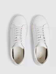 MOSS White Leather Trainers - Image 2 of 4