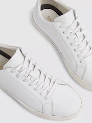 MOSS White Leather Trainers - Image 3 of 4