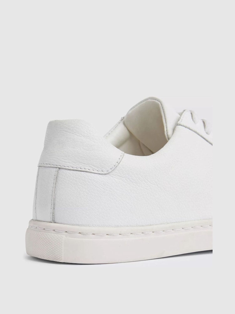 MOSS White Leather Trainers - Image 4 of 4