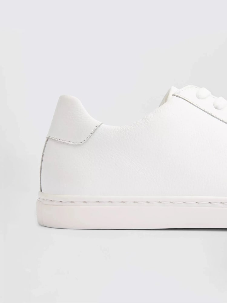MOSS White Leather Trainers - Image 5 of 5