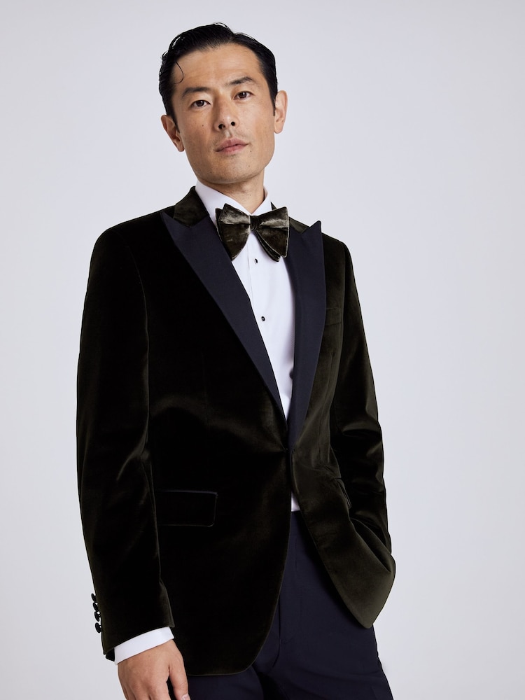 MOSS Green 100% Cotton Tailored Fit Jacket - Image 1 of 3