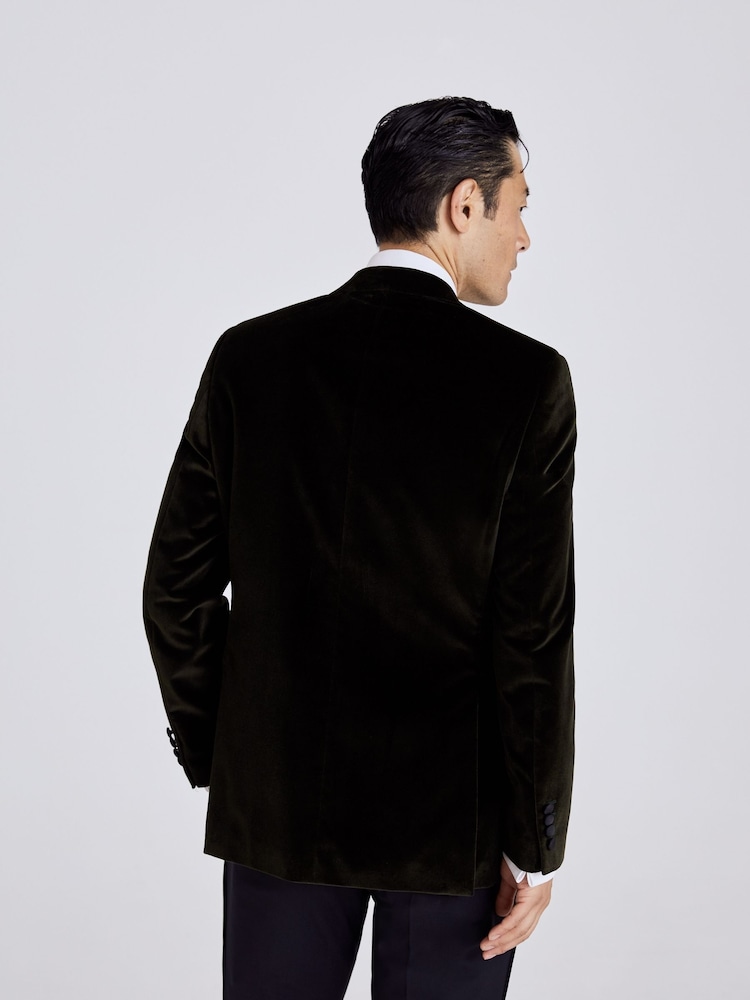 MOSS Green 100% Cotton Tailored Fit Jacket - Image 2 of 3