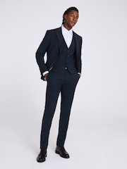 DKNY Slim Fit Bottle Green Suit: Jacket - Image 3 of 4