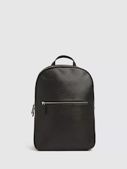 MOSS Black Saffiano Backpack - Image 1 of 4