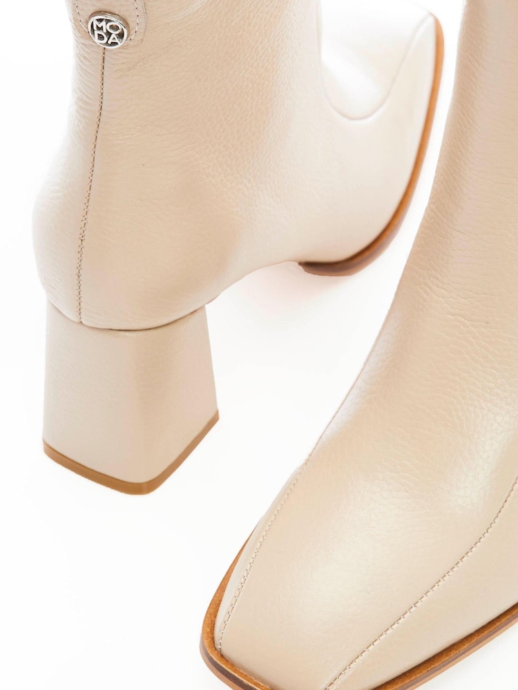 Moda In Pelle Adelane Square Toe Chunky Heel Ankle Boots - Image 3 of 3