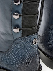Moda In Pelle Haisley Long Stretch Boots With Back Button Detail - Image 3 of 3