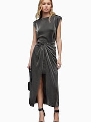 Юбка с эффектом металлик Allsaints Sami - Изображение 1 из 6