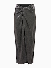 Юбка с эффектом металлик Allsaints Sami - Изображение 6 из 6