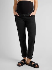 JoJo Maman Bébé Black Slim Boyfriend Maternity Jeans - Image 1 of 4