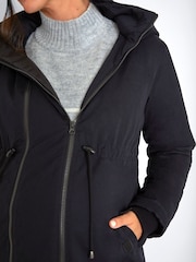 JoJo Maman Bébé Black 2-in-1 Cosy Maternity Parka - Image 5 of 5