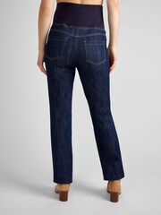 JoJo Maman Bébé Mid Wash Straight Leg Maternity Jeans - Image 2 of 3
