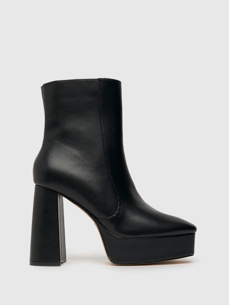 Schuh Bloom Black Platform Boots - Image 1 of 4