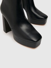 Schuh Bloom Black Platform Boots - Image 4 of 4