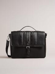 Ted Baker Black Wayvees House Check PU Satchel Bag - Image 2 of 5