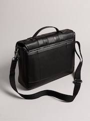 Ted Baker Black Wayvees House Check PU Satchel Bag - Image 4 of 5