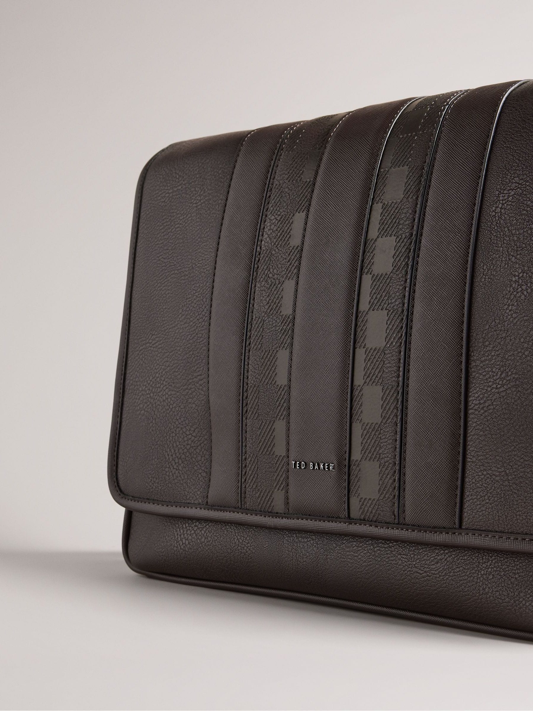 Buy Ted Baker Brown Wayvon House Check PU Messenger Bag from Next Luxembourg