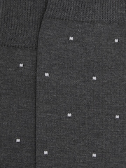 Reiss Charcoal Mario Spot Polka Dot Socks - Image 3 of 3