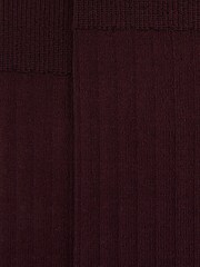 Reiss Bordeaux Fela Ribbed Socks - Image 3 of 3