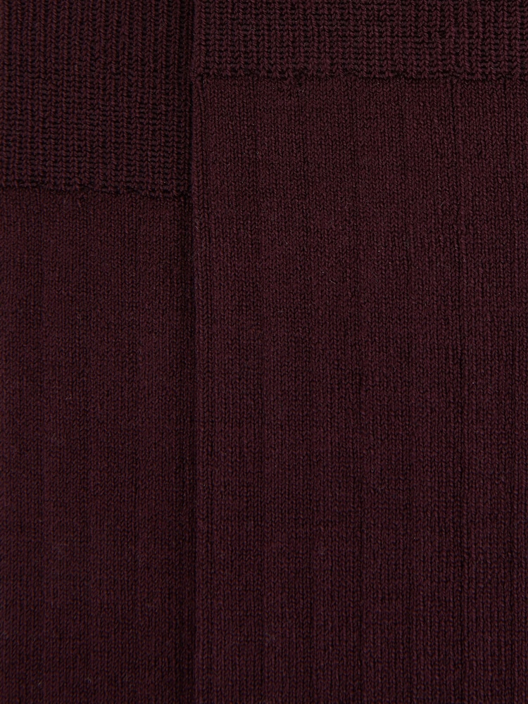 Bordeaux - Носки в рубчик Reiss Fela - Изображение 3 из 3 Bordeaux - Носки в рубчик Reiss Fela - Изображение 3 из 3