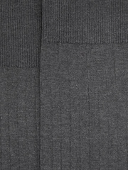 Reiss Charcoal Fela Ribbed Socks - Image 3 of 3
