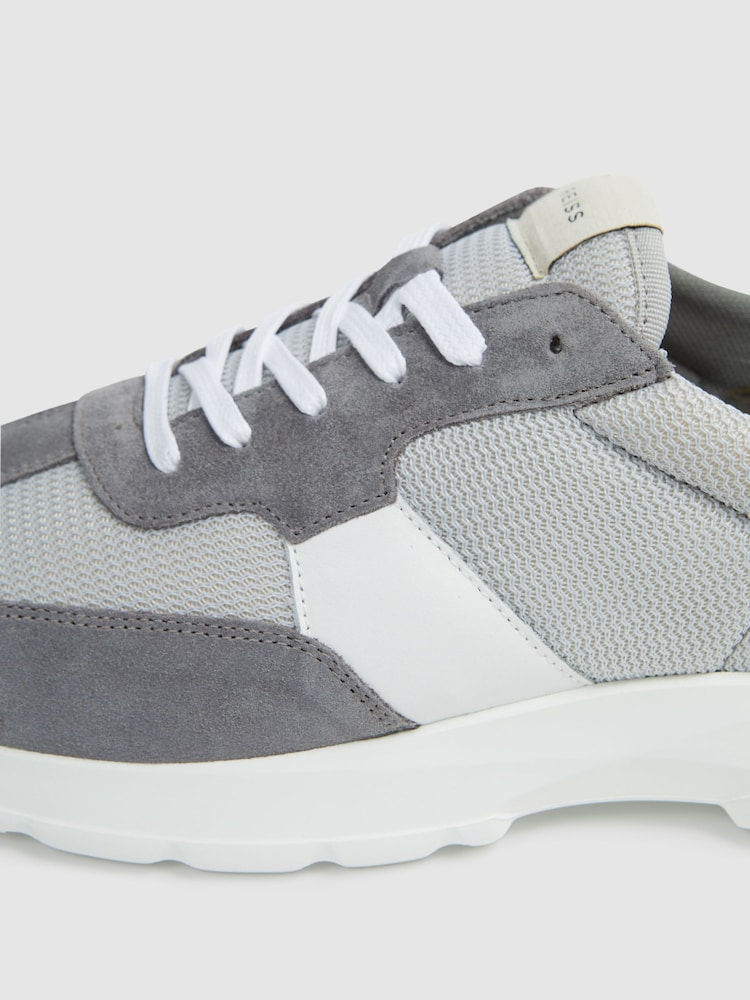 Reiss Grey Evo Lite Running Trainers - Image 5 of 5
