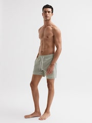 Mintgrün - Reiss Beach Unifarbene Badehose mit Kordelzug - Bild 3 von 7