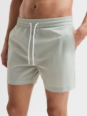Mintgrün - Reiss Beach Unifarbene Badehose mit Kordelzug - Bild 4 von 7