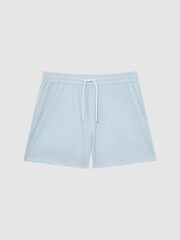 Zartblau - Reiss Beach Unifarbene Badehose mit Kordelzug - Bild 2 von 7