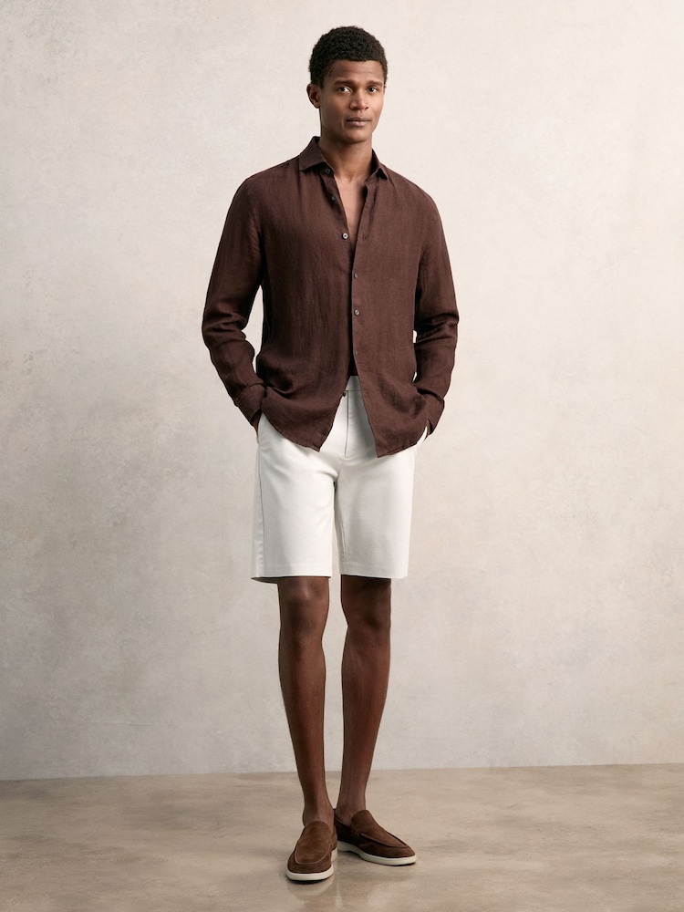 Caliza - Pantalones cortos chinos con elástico Wicket de Reiss - Imagen 1 de 5 Caliza - Pantalones cortos chinos con elástico Wicket de Reiss - Imagen 1 de 5