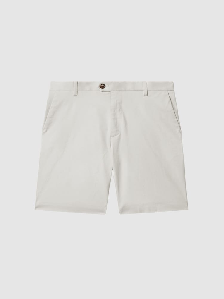 Caliza - Pantalones cortos chinos con elástico Wicket de Reiss - Imagen 2 de 5 Caliza - Pantalones cortos chinos con elástico Wicket de Reiss - Imagen 2 de 5