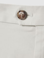 Reiss Chalk Wicket Cotton Chino Shorts with Stretch - Image 6 of 6