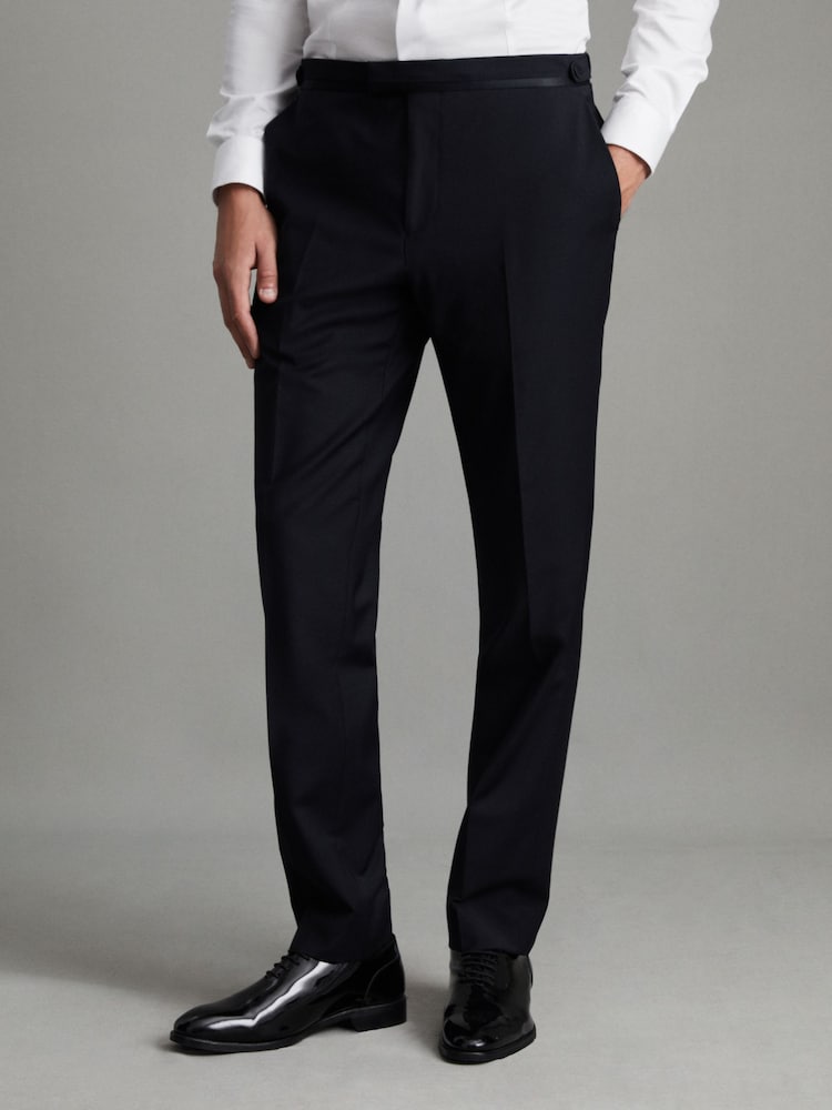 Pantalones de esmoquin de corte moderno Poker de Reiss - Imagen 1 de 8