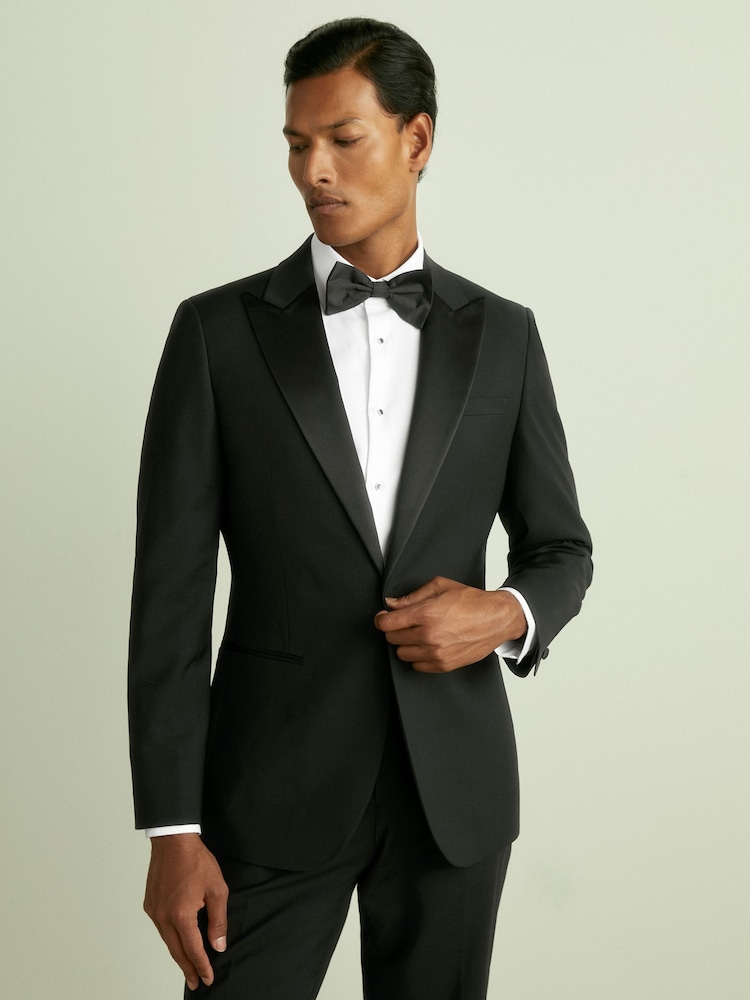 Veste de smoking Reiss Poker coupe classique à simple boutonnage - Image 1 de 10