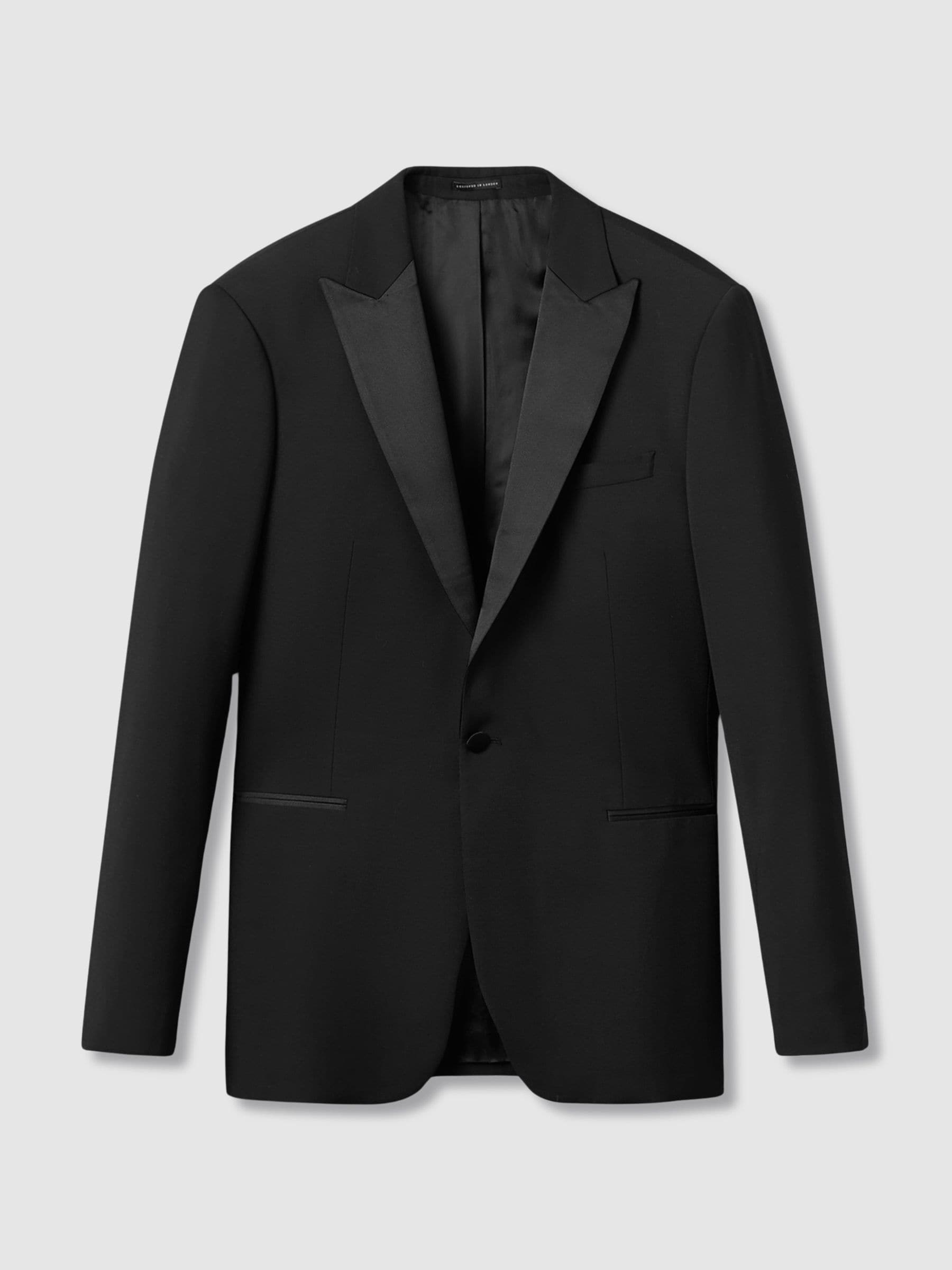 Buy Reiss Black Poker Regular Fit Single Breasted Tuxedo