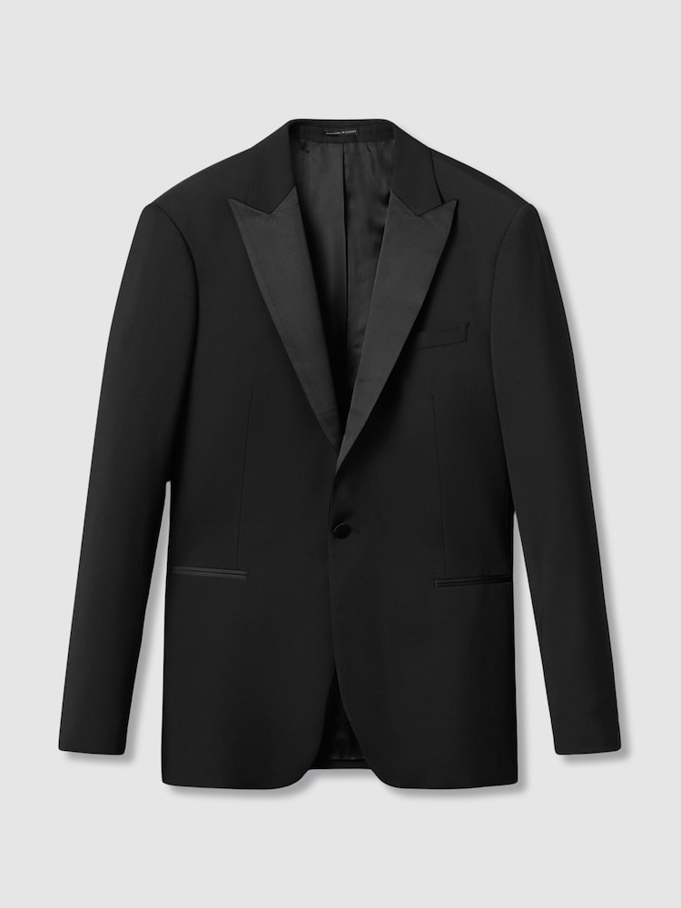 Veste de smoking Reiss Poker coupe classique à simple boutonnage - Image 2 de 10