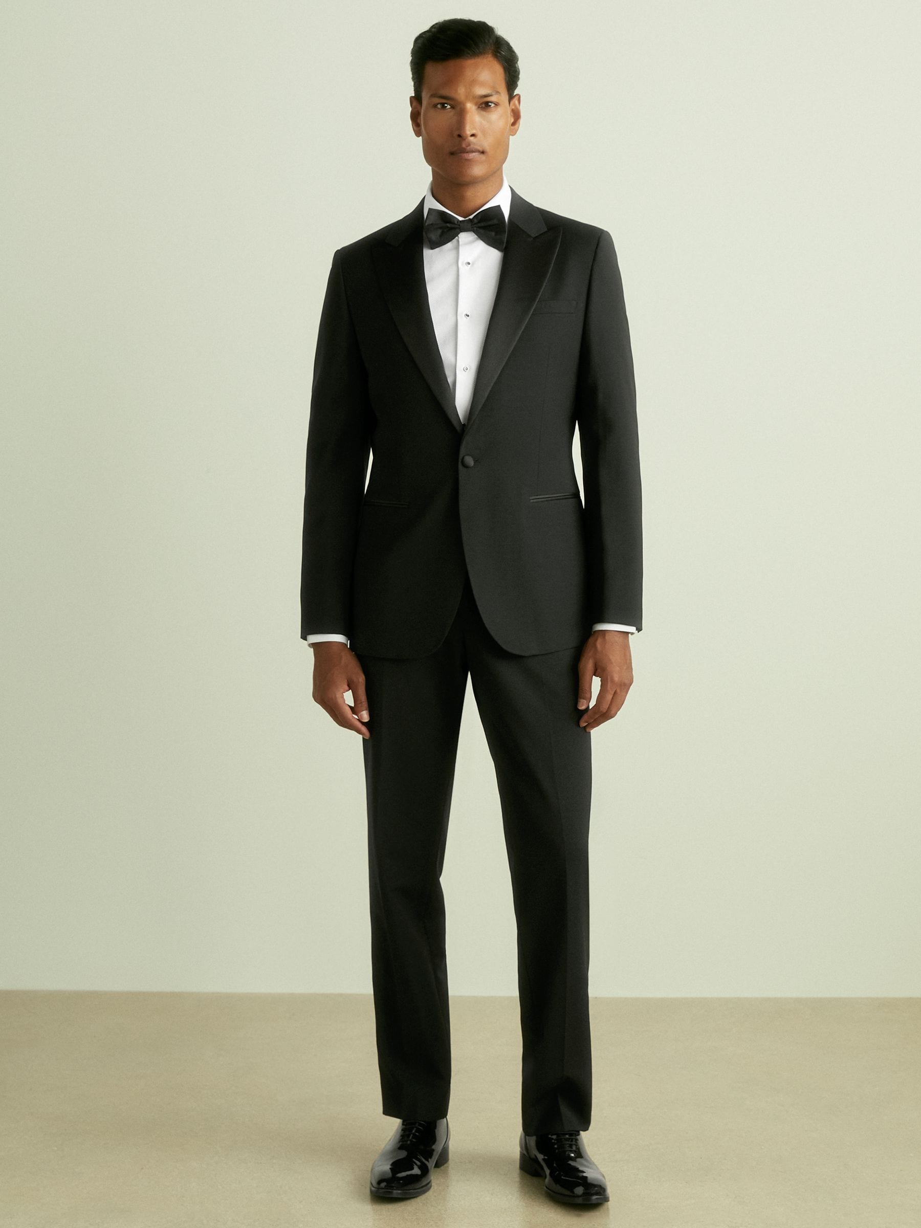 Buy Reiss Black Poker Regular Fit Single Breasted Tuxedo