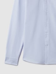 Reiss Soft Blue Greenwich Slim-Fit Button-Down Collar Cotton Oxford Shirt - Image 8 of 8
