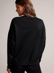 Ted Baker Genno Black Graphic Sweatshirt - Image 2 of 5