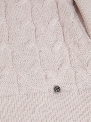 Ted Baker Pink Veolaa Mohair Cable Knit Sweater - Image 5 of 5