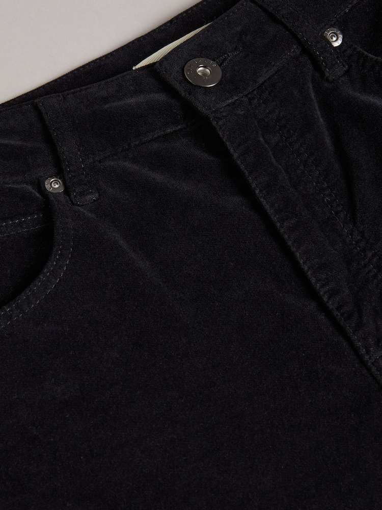 Ted Baker Livviah Velvet Skinny Leg Black Denim Trousers - Image 4 of 4