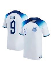 Nike White Kane - 9 England Stadium Home Junior Football Shirt Kids - Image 1 of 3